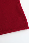 SWAYING/KNIT cashmere pocket straight skirt SW24RE3B03 red